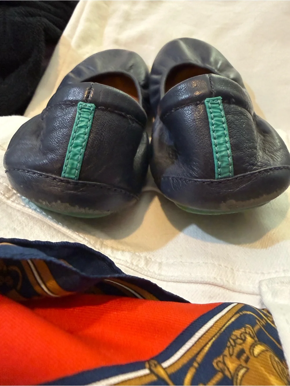Tieks Navy Leather Ballet Flats